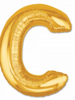 C Harf Folyo Balon Altın Renk  40 inç
