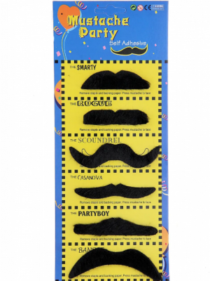 Karnaval Kostüm Partisi Bıyığı 6 Model 6 Adet