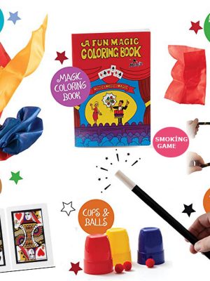 7 Parçalık Lüks Sihirbazlık Seti ( Defter-Mendilli Parmak-Deste-iskambil-Sigara-Kaybolan kupa-Mendil )