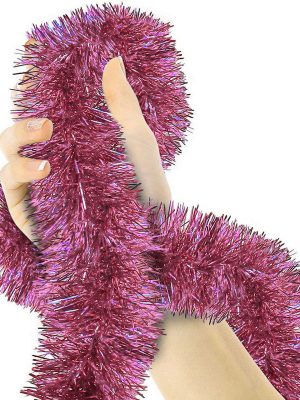 Parti İçin Sim Süs 2 Metre Uzunluk 8 cm Genişlik Pembe Renk İthal