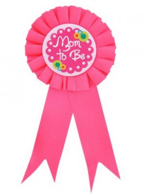 Mom To Be Yazılı Rozet Pembe Renk