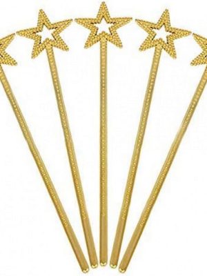 Altın Renk Yıldız Peri Asası Peri Değneği 34 cm 1 Adet