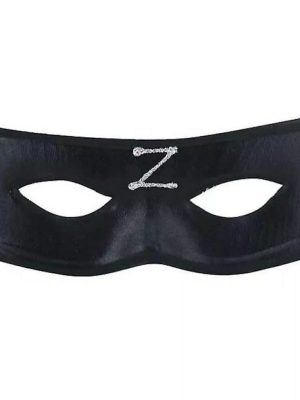 Zorro Maskesi Arkadan Lastikli Z Baskılı