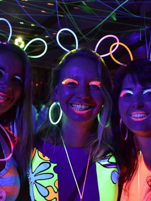 Glow Taç Fosforlu Taç Karışık Renk 12 Adet
