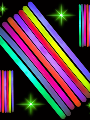 Karanlıkta Parlayan Fosforlu Glow  Kalın Çubuk 30 cm 1 Adet