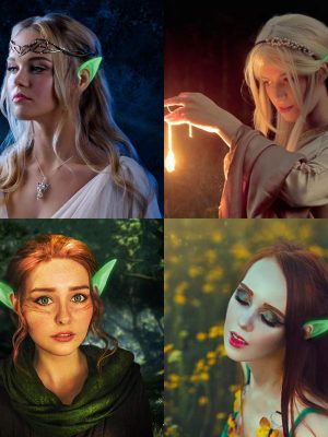 Karanlıkta Yanan Fosforlu Lateks Elf Kulağı 1 Çift 10x5 cm