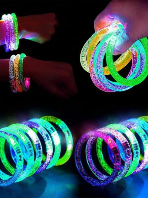 Led Işıklı Pilli Işıklı Rengarenk Bileklik Işıklı Bilezik Karışık Renk 1 Adet