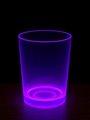 PartyGlow Neon Mor Bardak 8.5 x 10.5 cm