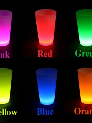 Neon Parti Glow Bardak 1.5 oz Karışık Renk 1 Adet Tekli