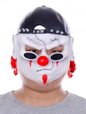 Lateks Şapkalı Gözlüklü Beyaz Maske