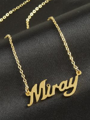 Miray isimli kolye -Sarı