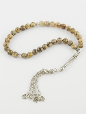 Ceyt Taşı Tesbih 8 mm-Krem