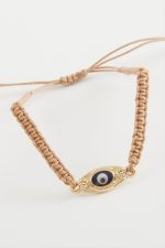 Nazar Makrome Örgülü Bileklik-Renkli - Görsel 2