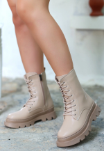 Orge Nude Cilt Bağcıklı Bot (Numara: 39)