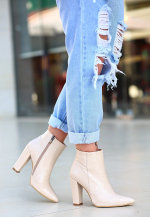 Loora Ten Rugan Desenli Topuklu Bot (Numara: 36) - Görsel 2