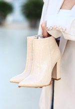 Loora Ten Rugan Desenli Topuklu Bot (Numara: 36) - Görsel 3