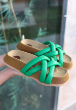 Tenda Yeşil Cilt Terlik (Numara: 37) - Görsel 2