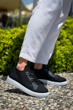 Kb-112 Kuback Siyah Triko Bağcıklı Günlük Erkek Ayakkabı (Numara: 42) - Görsel 6