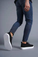 Kb-112   Kuback Siyah Triko Bağcıklı  Günlük Erkek  Ayakkabı (Numara: 40) - Görsel 2