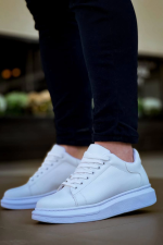 Kb-X500  Kuback Bağcıklı Beyaz  Günlük Erkek Ayakkabı (Numara: 44)