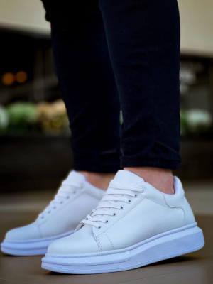 Kb-X500  Kuback Bağcıklı Beyaz  Günlük Erkek Ayakkabı (Numara: 44)