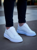 Kb-X500  Kuback Bağcıklı Beyaz  Günlük Erkek Ayakkabı (Numara: 44) - Görsel 3