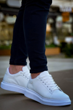 Kb-X500  Kuback Bağcıklı Beyaz  Günlük Erkek Ayakkabı (Numara: 43) - Görsel 2