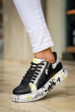 Kb-02 Kuback Bağcıklı Crocodile Siyah Sarı Günlük Erkek Ayakkabı (Numara: 44) - Görsel 5