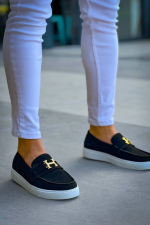 Kb-027 Kuback Bağcıksız Siyah Süet H Günlük Erkek Ayakkabı (Numara: 41) - Görsel 2