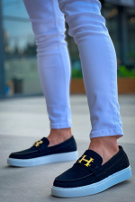 Kb-027 Kuback Bağcıksız Siyah Süet H Günlük Erkek Ayakkabı (Numara: 40) - Görsel 4