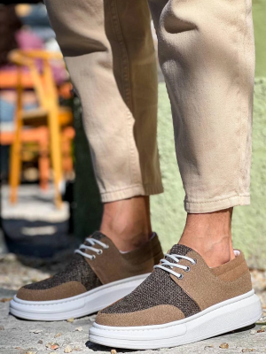 Kb-042 Kuback Bağcıklı Taba Günlük Erkek Ayakkabı (Numara: 41)