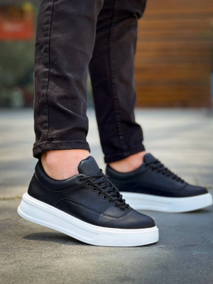 Kb-005 Kuback Siyah Cilt Bağcıklı  Günlük Erkek  Ayakkabı (Numara: 40)