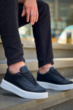 Kb-005 Kuback Siyah Cilt Bağcıklı  Günlük Erkek  Ayakkabı (Numara: 40) - Görsel 3