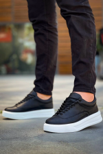 Kb-005 Kuback Siyah Cilt Bağcıklı  Günlük Erkek  Ayakkabı (Numara: 40) - Görsel 4