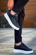 Kb-005 Kuback Siyah Cilt Bağcıklı  Günlük Erkek  Ayakkabı (Numara: 40) - Görsel 5