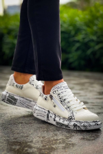 Kb-02 Kuback Bağcıklı Crocodile Beyaz Gazete Günlük Erkek Ayakkabı (Numara: 40) - Görsel 3