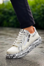 Kb-02 Kuback Bağcıklı Crocodile Beyaz Gazete Günlük Erkek Ayakkabı (Numara: 40) - Görsel 5