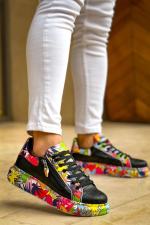 Kb-02  Kuback Bağcıklı Crocodile Siyah Kırmızı Günlük Erkek Ayakkabı (Numara: 41) - Görsel 4