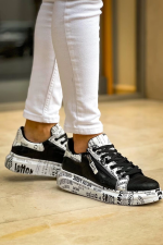 Kb-02 Kuback Bağcıklı Crocodile Siyah Gazete Günlük Erkek Ayakkabı (Numara: 40) - Görsel 2