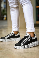 Kb-02 Kuback Bağcıklı Crocodile Siyah Gazete Günlük Erkek Ayakkabı (Numara: 40) - Görsel 4