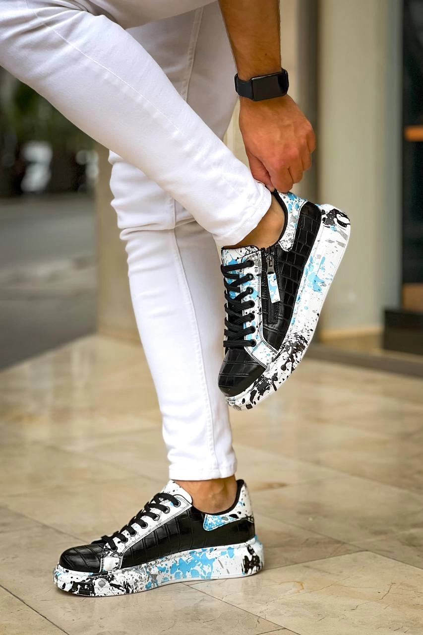 1228026_kb-02-bagcikli-crocodile-siyah-mavi-gunluk-erkek-ayakkabi-481335342-sw853sh1280.png Kb-02 Kuback Bağcıklı Crocodile Siyah Mavi Günlük Erkek Ayakkabı (Numara: 43) - Görsel 4