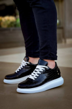 Kb047 Kuback Siyah Crocodile Günlük Erkek Ayakkabı (Numara: 40) - Görsel 2