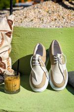 Kb-042  Kuback Bağcıklı Bej Günlük Erkek Ayakkabı (Numara: 41) - Görsel 3