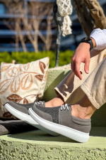 Kb-042  Kuback Bağcıklı Gri Günlük Erkek Ayakkabı (Numara: 41) - Görsel 2