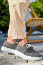 Kb-042  Kuback Bağcıklı Gri Günlük Erkek Ayakkabı (Numara: 41) - Görsel 4