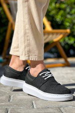 Kb-042  Kuback Bağcıklı Siyah Günlük Erkek Ayakkabı (Numara: 44) - Görsel 3