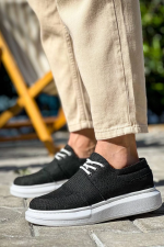 Kb-042  Kuback Bağcıklı Siyah Günlük Erkek Ayakkabı (Numara: 44) - Görsel 4