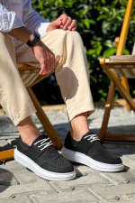 Kb-042  Kuback Bağcıklı Siyah Günlük Erkek Ayakkabı (Numara: 41)