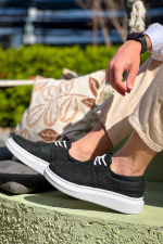 Kb-042  Kuback Bağcıklı Siyah Günlük Erkek Ayakkabı (Numara: 41) - Görsel 2