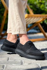 Kb-042 Kuback Bağcıklı Siyah Deri Tozu Siyah Taban Günlük Erkek Ayakkabı (Numara: 43) - Görsel 4